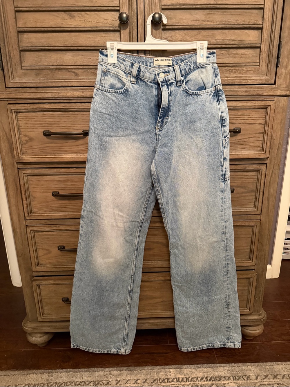We The Free Light Blue Wide Leg Jeans